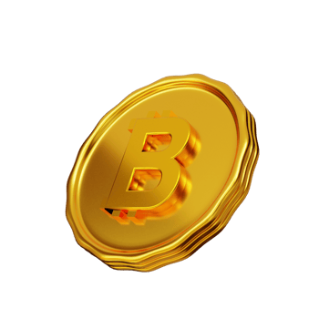 3d rendering bitcoin coin illustration object with transparent background png