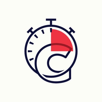 Speed Alphabet C Logo vector