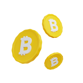 3d rendering bitcoin coin illustration object with transparent background png