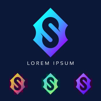 Modern Shape Colorful S letter Logo Design, Vectors Unique S Icon, Creative