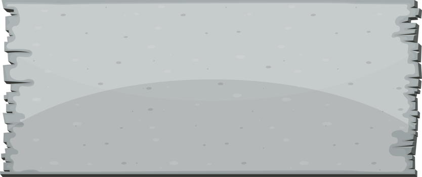 Concrete board in cartoon style clip art png