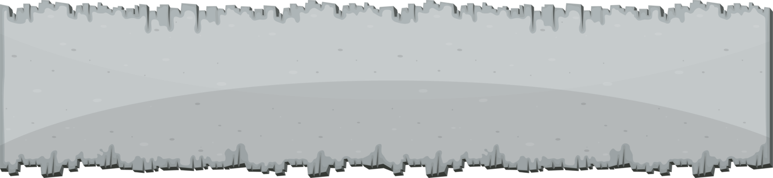 Concrete board in cartoon style clip art png