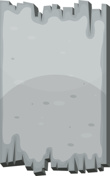 Concrete board in cartoon style clip art png