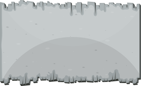Concrete board in cartoon style clip art png