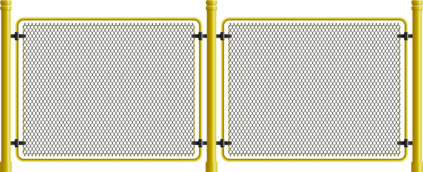 Metal wire fence and gate clip art png
