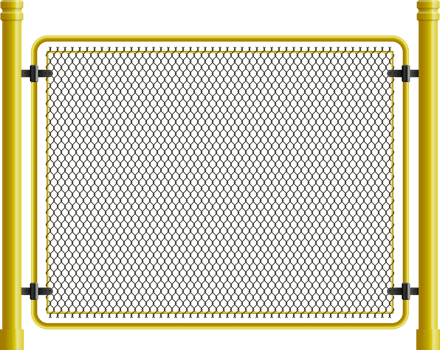 Metal wire fence and gate clip art png