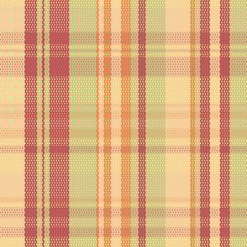 Tartan plaid pattern with texture and warm color. vector