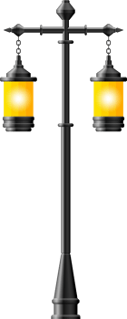 Black realistic street light clip art png