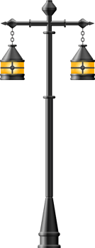 Black realistic street light clip art png