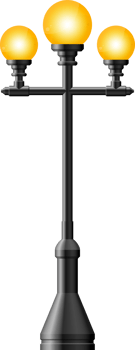 Black realistic street light clip art png