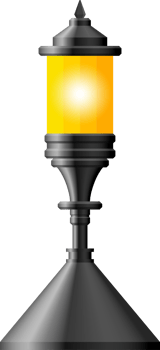 Black realistic street light clip art png