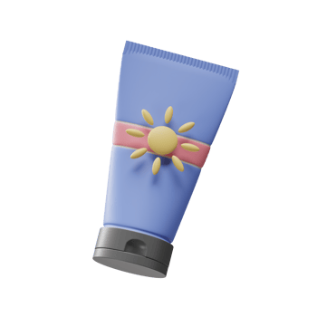Travel Icon, Sun Cream 3d Illustration png