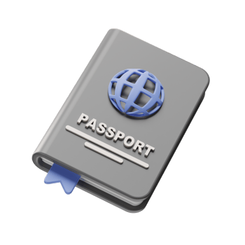 Travel Icon, Passport 3d Illustration png
