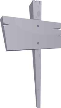 Stone sign board in cartoon style png