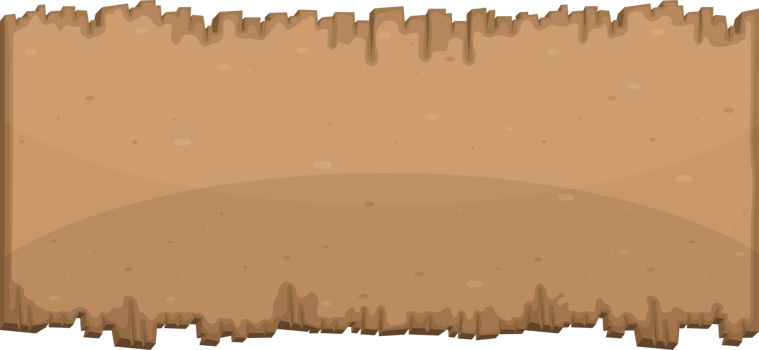 Wooden board in cartoon style png