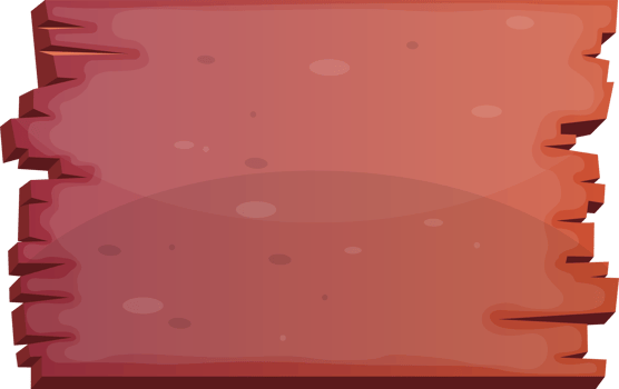 Wooden board in cartoon style png