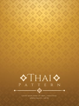 modern line Thai pattern traditional concept The Arts of Thailand vector