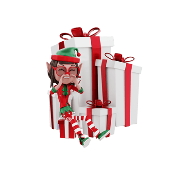 3D christmas illustration png