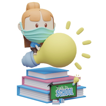 3d back to school ilustration png