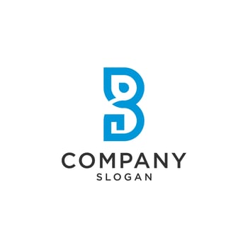 Premium Vector B Beautiful Logotype design for luxury corporate brands. Vector Illustration Isolated on white background