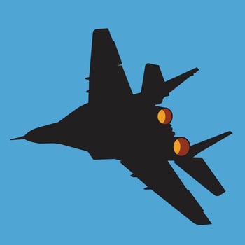 jet fighter vector design