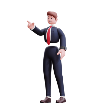 3d character businessman illustration png