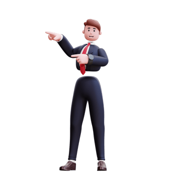 3d character businessman illustration png