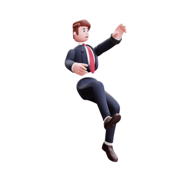 3d character businessman illustration png