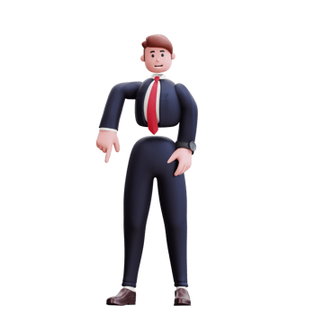 3d character businessman illustration png