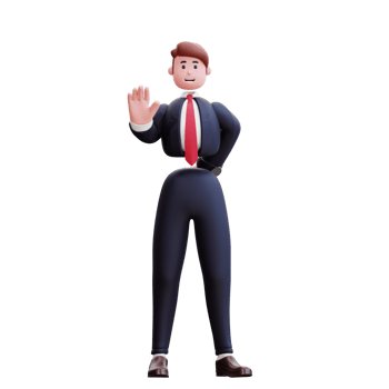 3d character businessman illustration png