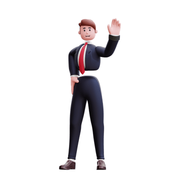 3d character businessman illustration png