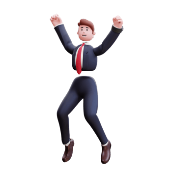 3d character businessman illustration png