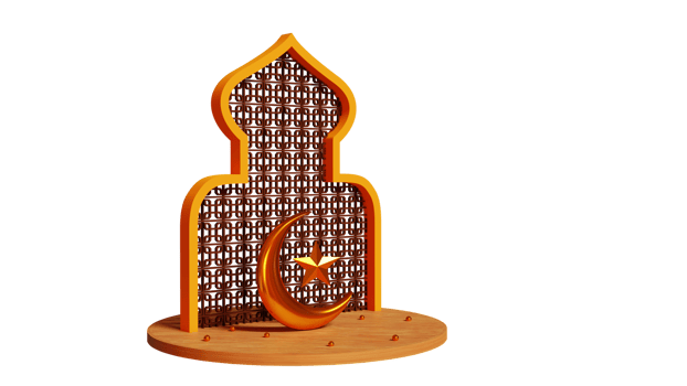 3d Eid Mubarak png