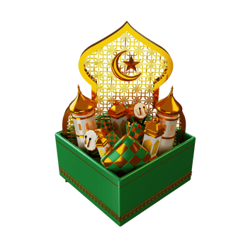 3d Eid Mubarak png