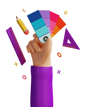 3d design color palette icon png