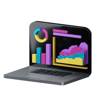 3d diagram on computer and smartphone png