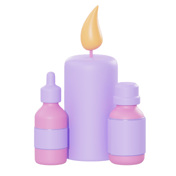 3d illustration aroma therapy object png