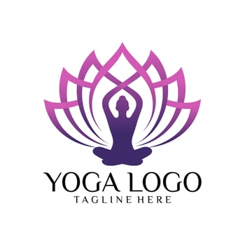 Yoga Logo design Vector template