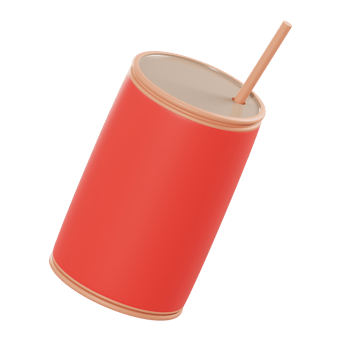 3d illustration soft drink object png