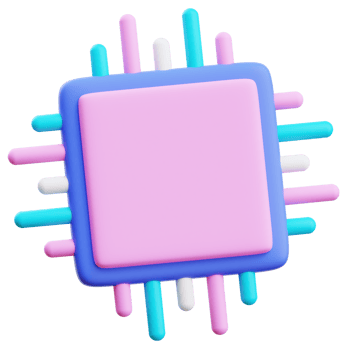 3D Computer Chip png