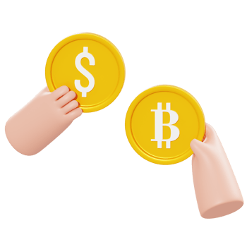 3d illustration bitcoin exchange png