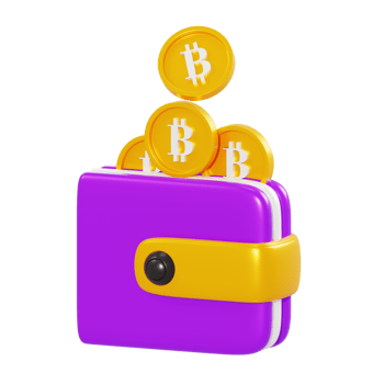 3d illustration bitcoin business wallet png