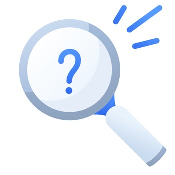 search document empty state single isolated icon with smooth gradient style vector