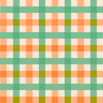 Orange Green Plaid, checkered, tartan seamless pattern. Paper, cloth, fabric, cloth, dress, napkin, cover, bed printing, gift, present or wrap. Halloween, spring, fall, harvest concept, background. vector
