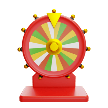 Fortune wheel illustration 3d png