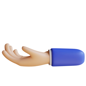 3D Ask Hand Gesture png