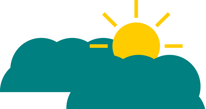 icon cloud with sun png