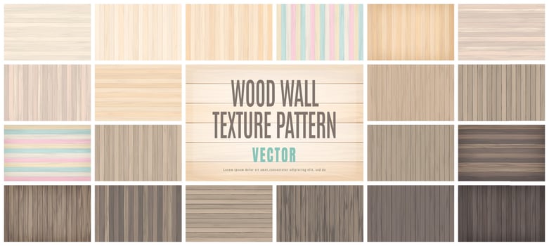 Vector Illustration beauty Wood Wall Floor Texture Pattern Background collection set