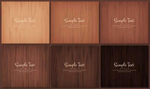 Vector Illustration beauty Wood Wall Floor Texture Pattern Background collection set
