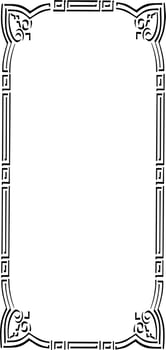 decorative wedding frame border vector